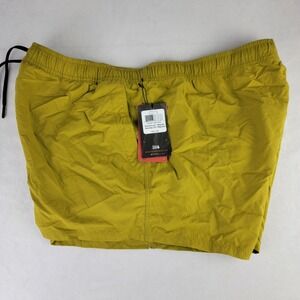 Mountain Hardwear Stryder Swim Shorts Womens XL Yellow Green Beach Vacation NEW
